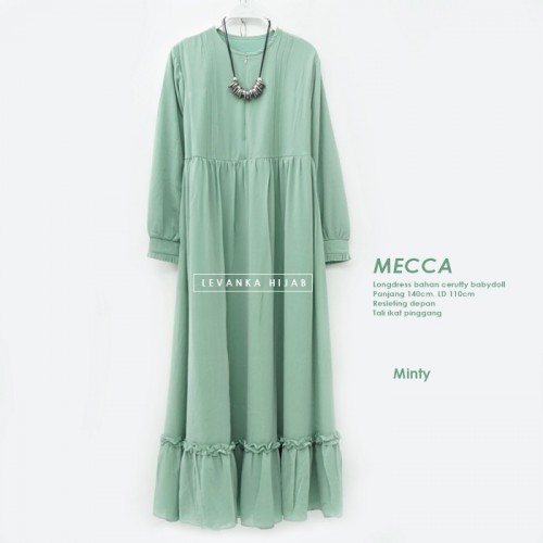 GAz-012 Mecca  Dress - Gamis Polos Ceruti Babydoll
